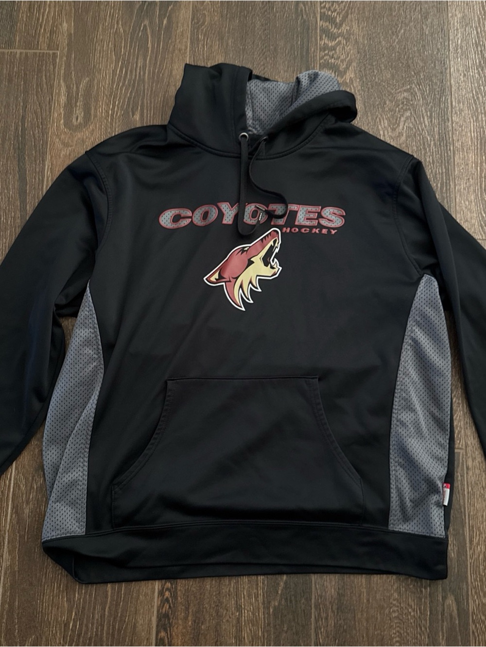 Majestic Black and Gray NHL Pullover Hoodie
